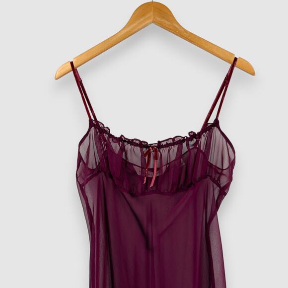 Vintage 90s Victoria's Secret Sheer Maxi Slip Size Large - Picture 5 of 5